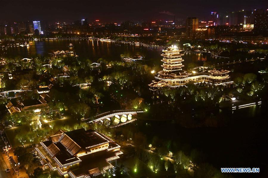 CHINA-SHANDONG-JINAN-DAMING LAKE-NIGHT VIEW(CN)