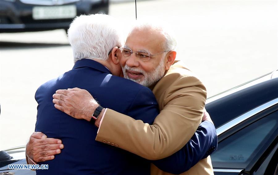 MIDEAST-RAMALLAH-INDIA-MODI-ABBAS