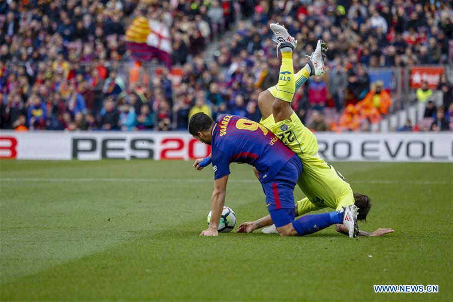 (SP)SPAIN-BARCELONA-SOCCER-SPANISH LEAGUE-BARCELONA VS GETAFE