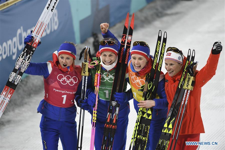 (SP)OLY-SOUTH KOREA-PYEONGCHANG-CROSS-COUNTRY SKIING-LADIES' 4X5KM RELAY