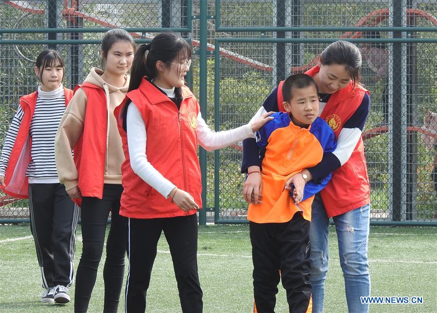 #CHINA-JIANGSU-AUTISTIC CHILDREN-FOOTBALL (CN)