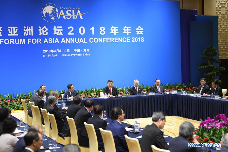 CHINA-BOAO-BFA-XI JINPING-ENTREPRENEURS-DISCUSSIONS (CN)