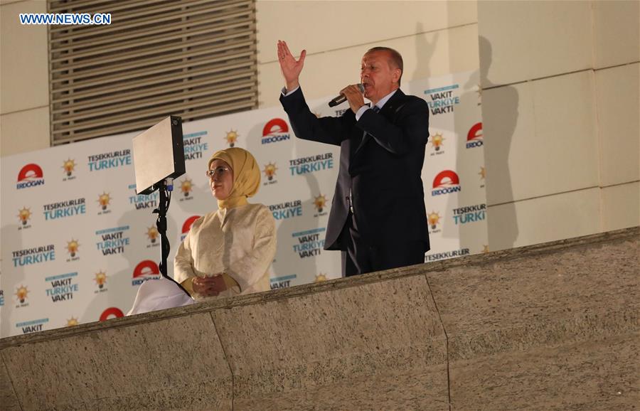 TURKEY-ANKARA-ELECTION-ERDOGAN-CELEBRATION