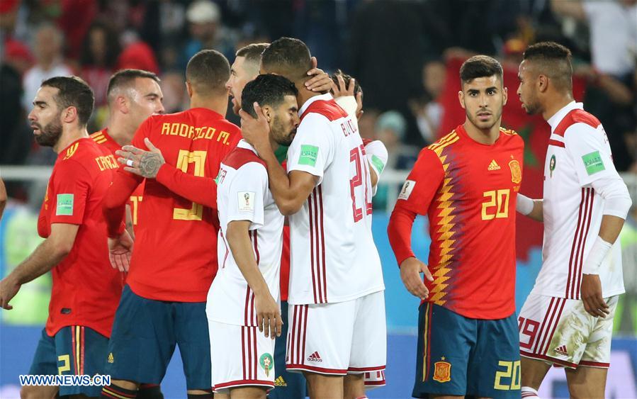 (SP)RUSSIA-KALININGRAD-2018 WORLD CUP-GROUP B-SPAIN VS MOROCCO