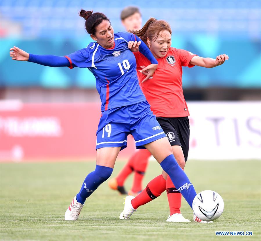 (SP)INDONESIA-PALEMBANG-ASIAN GAMES-FOOTBALL-SOUTH KOREA VS CHINESE TAIPEI