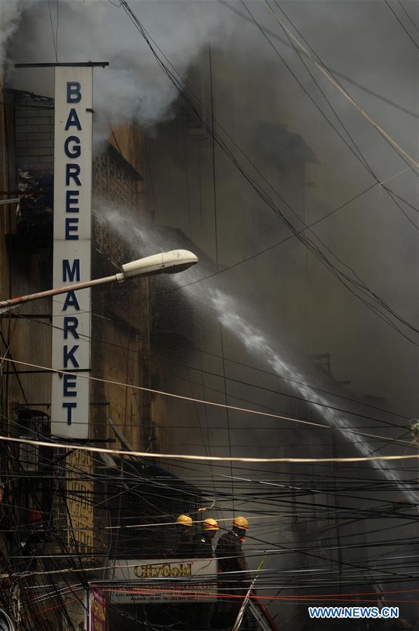 INDIA-KOLKATA-FIRE AT MARKET