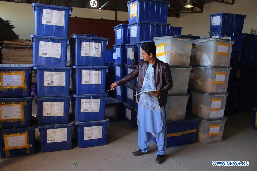 AFGHANISTAN-MAZAR-I-SHARIF-ELECTION MATERIALS