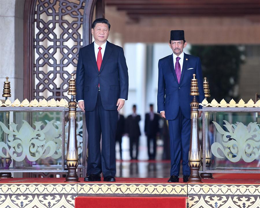 BRUNEI-CHINA-XI JINPING-HASSANAL-TALKS