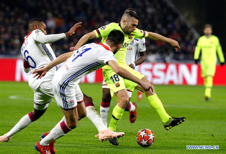 (SP)FRANCE-LYON-FOOTBALL-UEFA CHAMPIONS LEAGUE-LYON VS BARCELONA