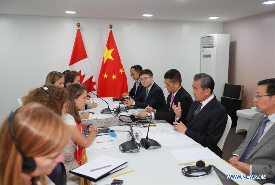 THAILAND-BANGKOK-WANG YI-CANADIAN FM-MEETING