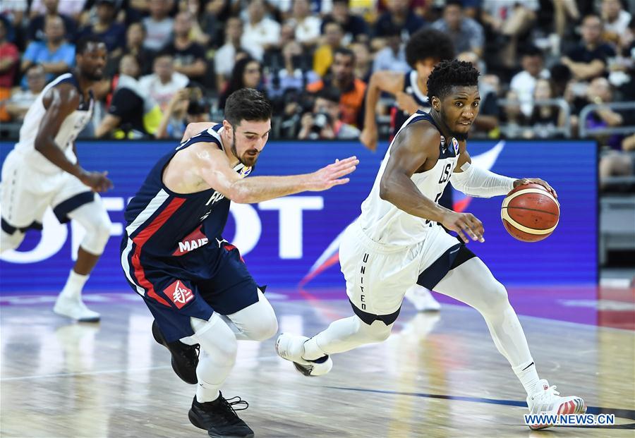 (SP)CHINA-DONGGUAN-BASKETBALL-FIBA WORLD CUP-QUARTER FINAL-USA VS FRANCE (CN)