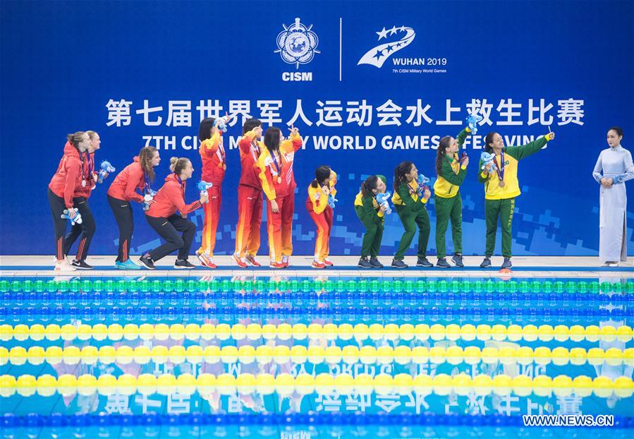 (SP)CHINA-WUHAN-7TH MILITARY WORLD GAMES-LIFESAVING