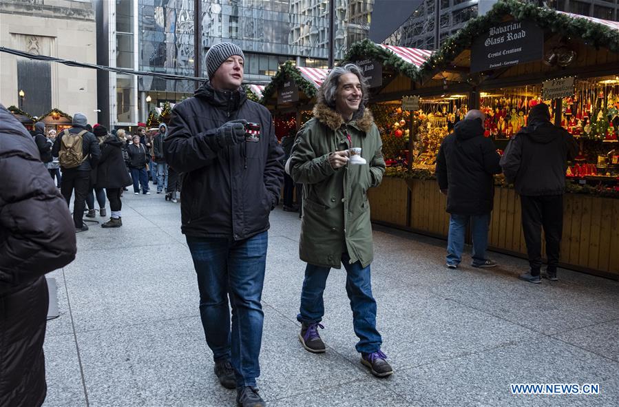 U.S.-CHICAGO-CHRISTMAS MARKET