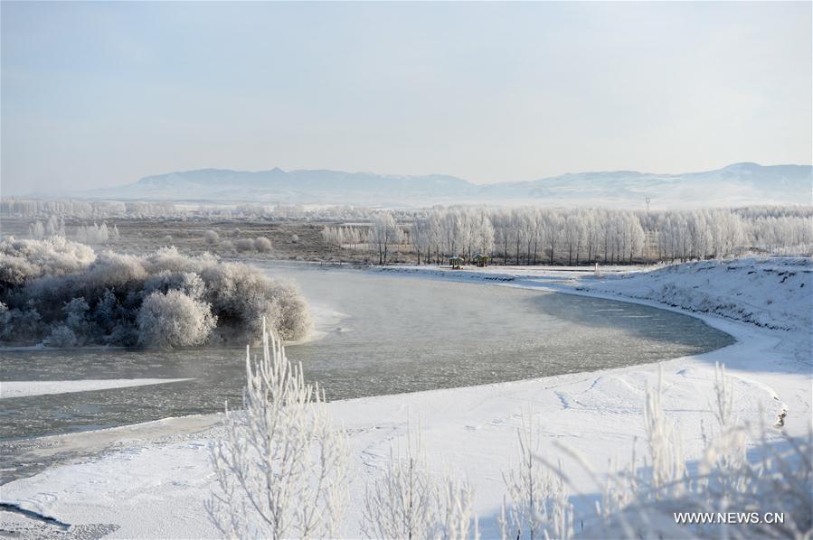 CHINA-XINJIANG-ZHAOSU-WINTER SCENERY (CN)