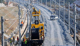 Jiujiang-Jingdezhen-Quzhou railway under construction