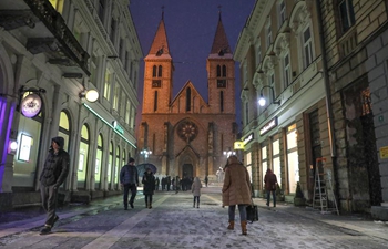 Snow streetscape in BiH